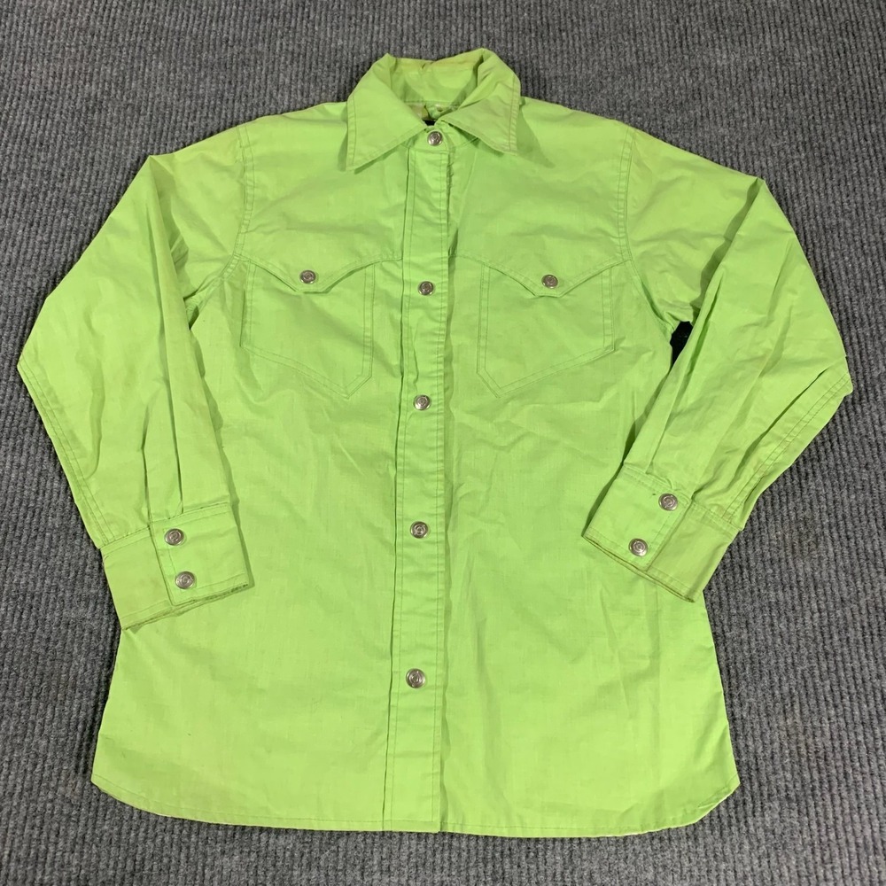 Vtg Obermeyer Jacket Womens Small Green Snap Closure Shacket Lightweight Ski 80s